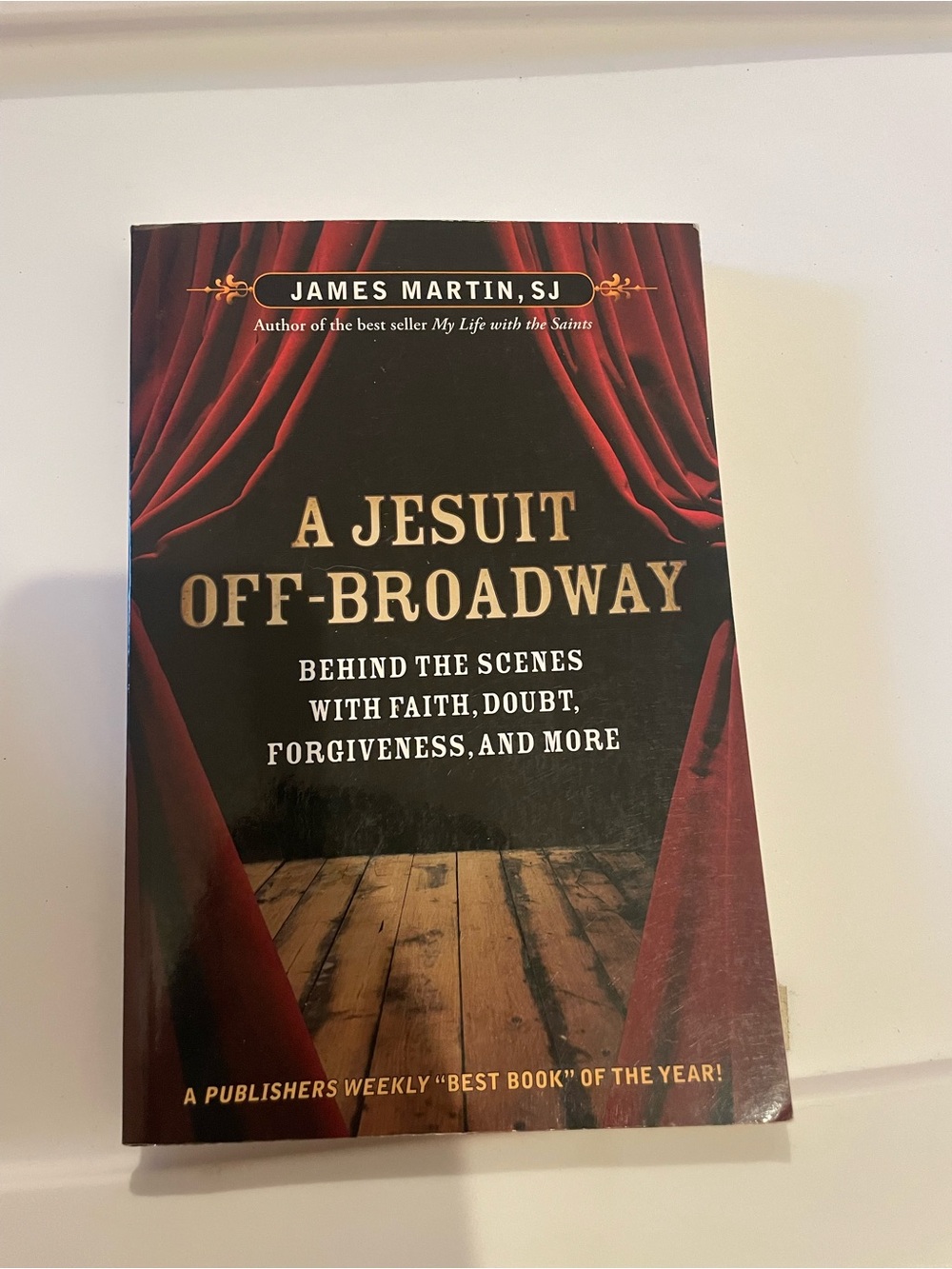 A Jesuit Off-Broadway by James Martin, SJ - Red & Black Cover